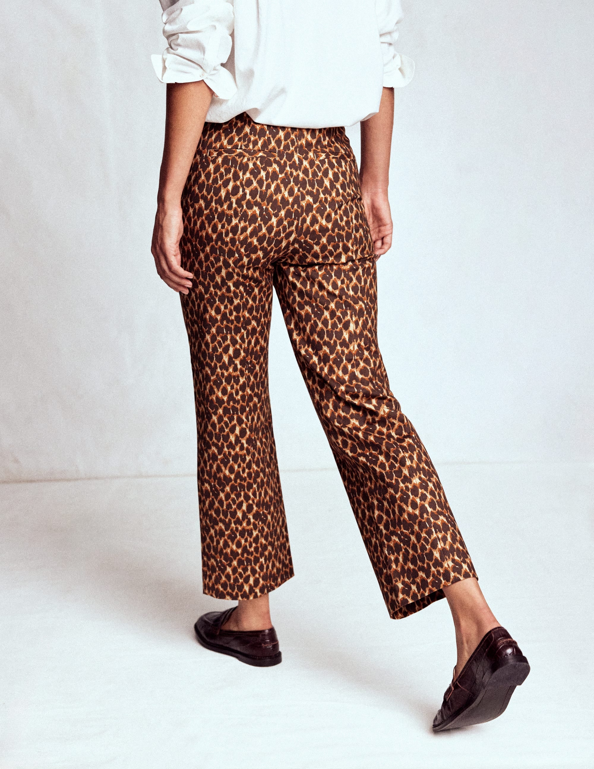 Smart 7/8 Trousers-Multi, Abstract Leopard - Image 3