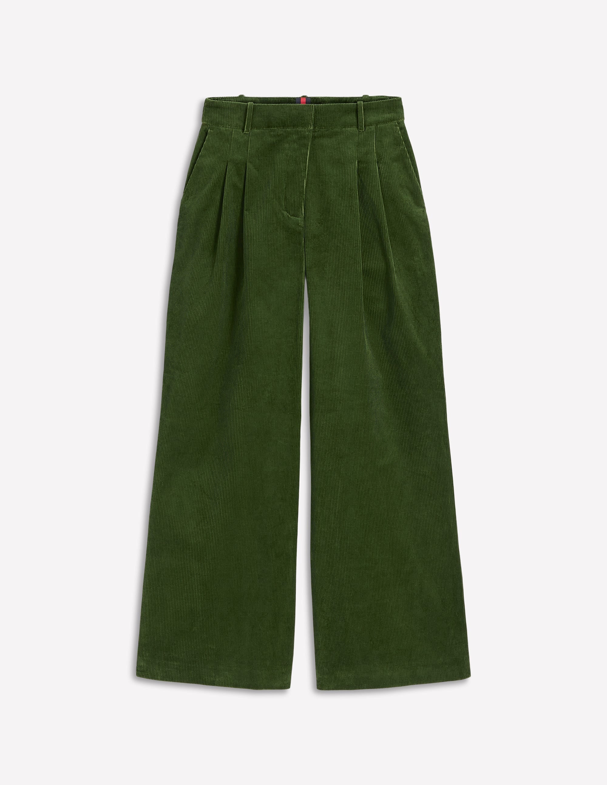 Kensington Cord Trousers-Green Fir - Image 7