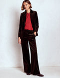 Belgravia Velvet Trousers-Espresso