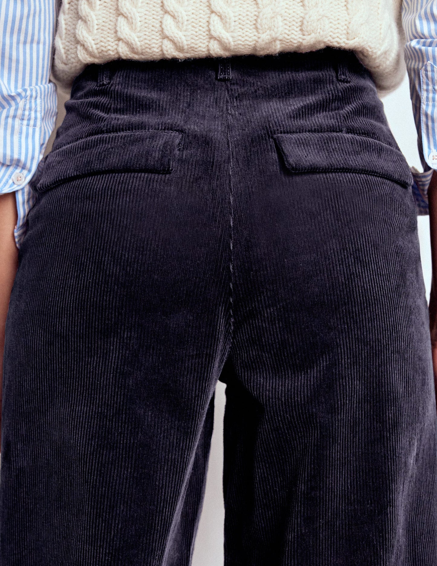 Bloomsbury Cord Trousers-NAVY