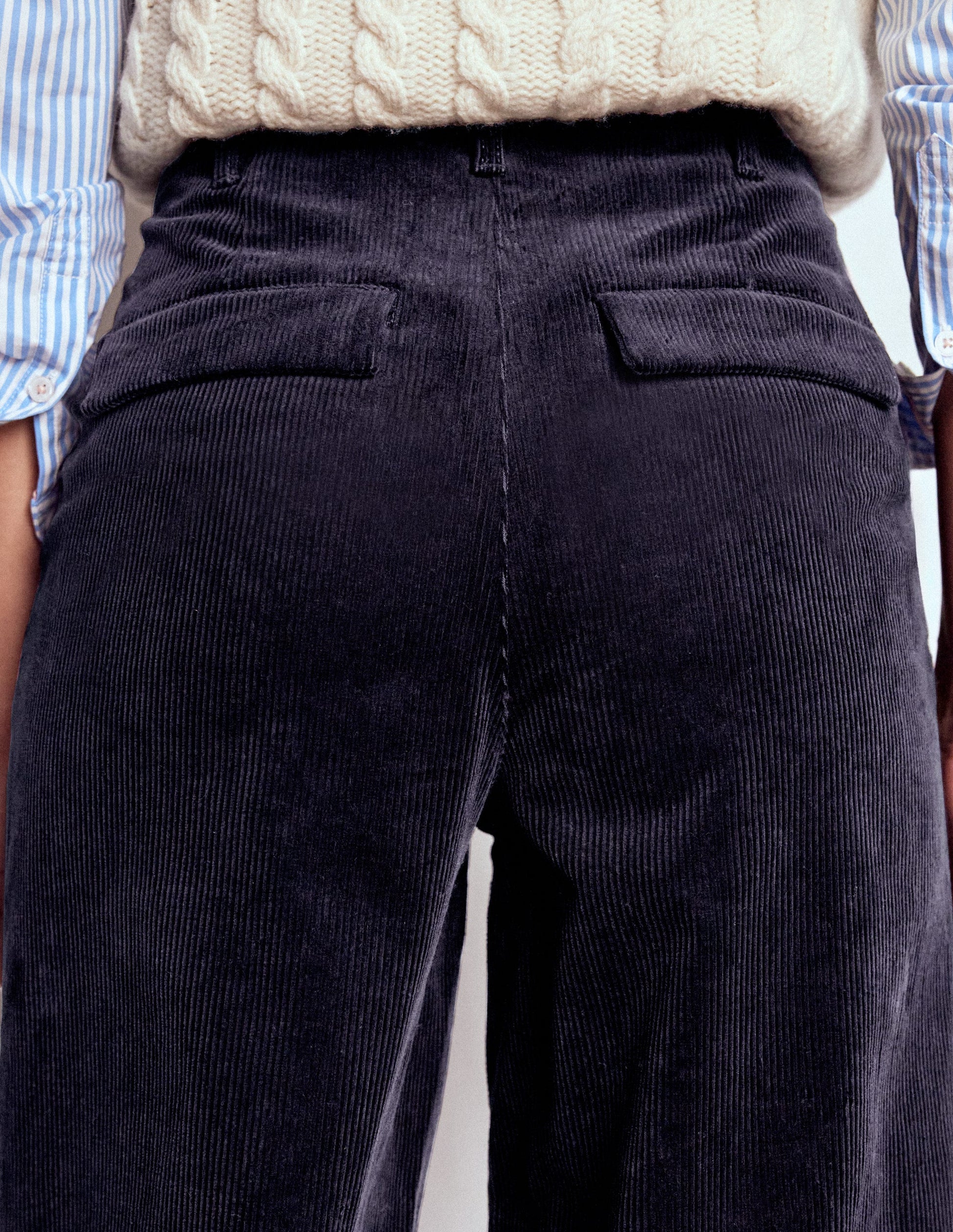 Bloomsbury Cord Trousers-NAVY-5
