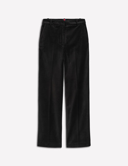 Canonbury Velvet Trousers-Black-5