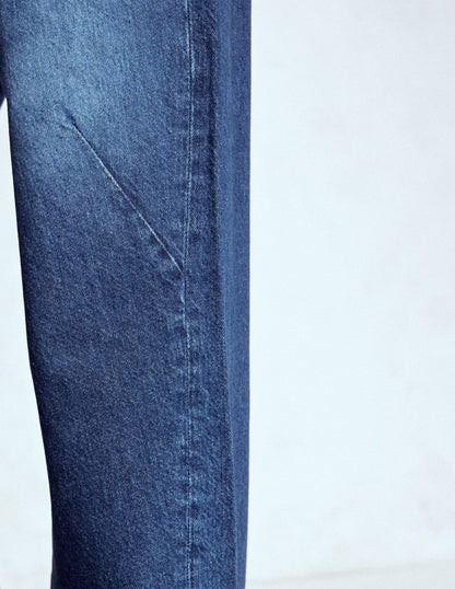 Full Length Barrel Leg Jeans-Dark Vintage-6