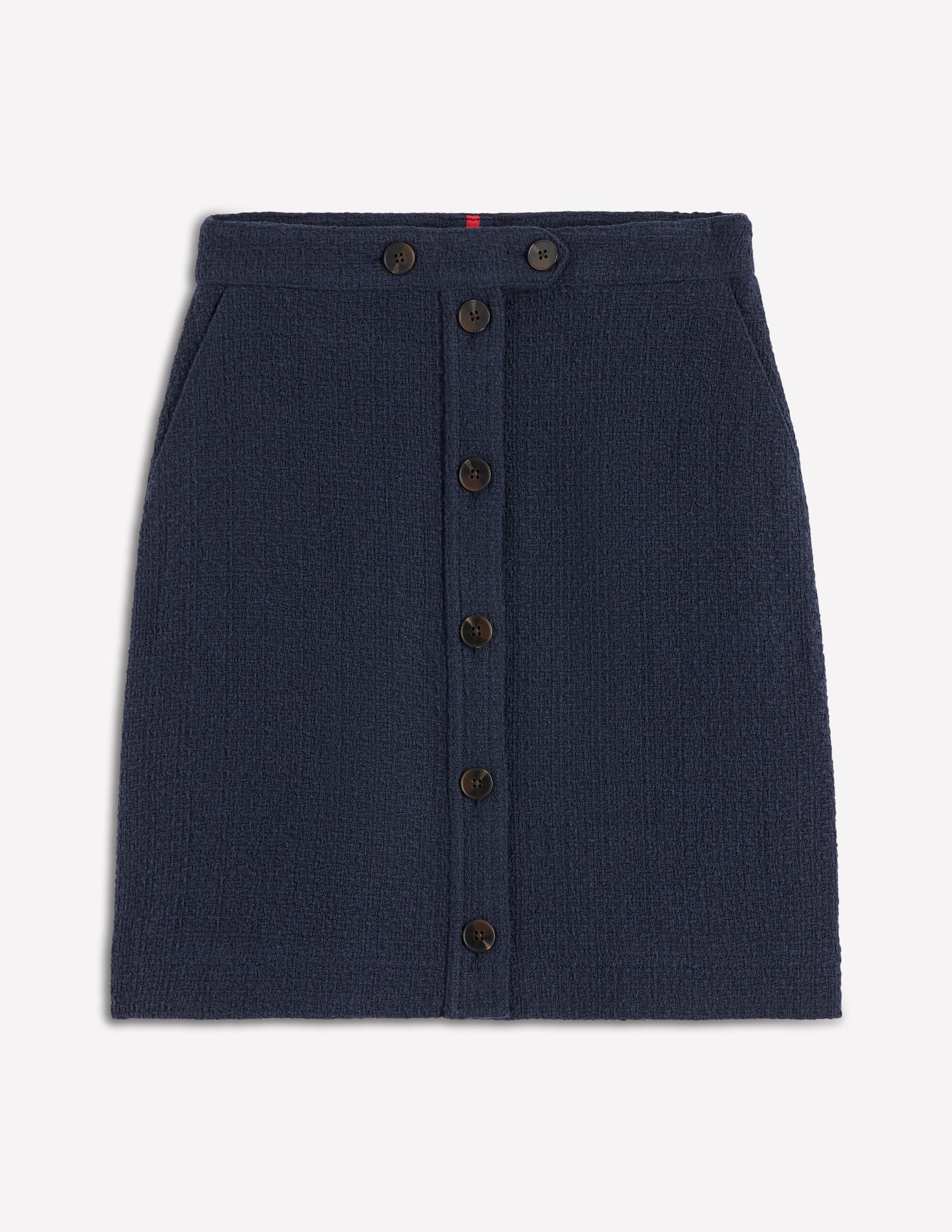 Cecelia Textured Skirt-Navy - Image 6