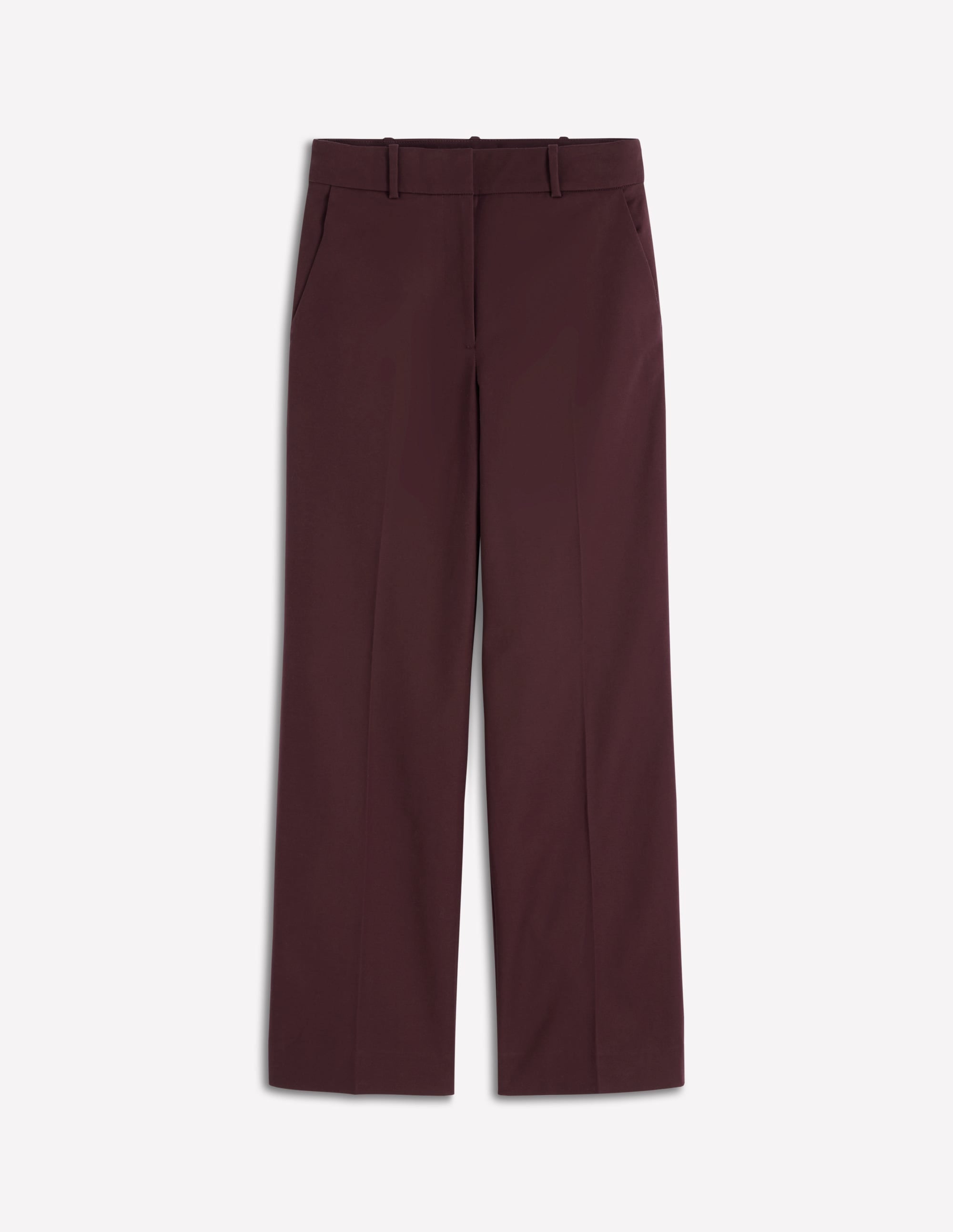 Canonbury Cotton 7/8 Trousers-Deep Aubergine - Image 6