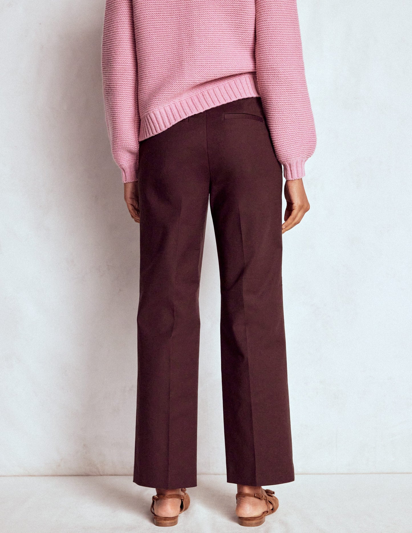 Canonbury 7/8 Trousers-Deep Aubergine