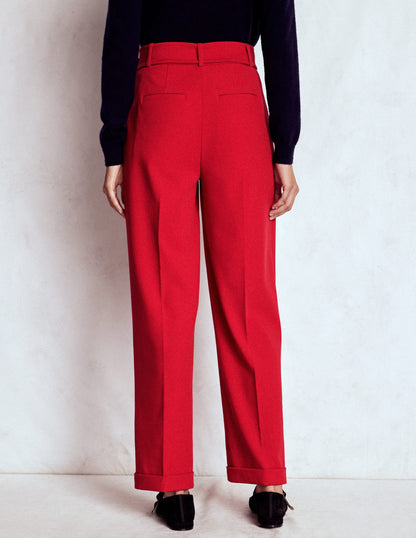 Pleat Front Trousers-Chilli Pepper-3