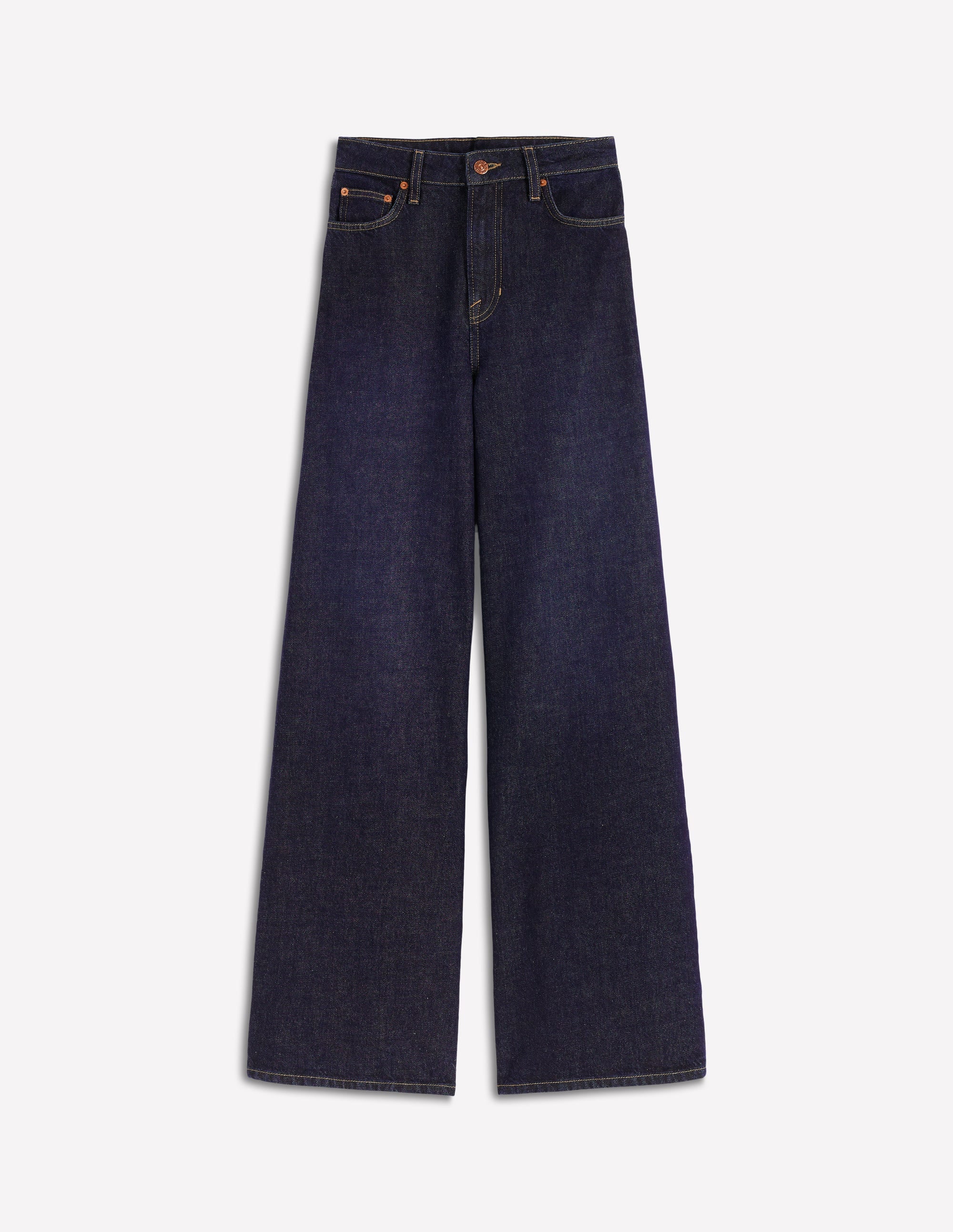 Relaxed Wide Leg  Jeans-Indigo - Image 6