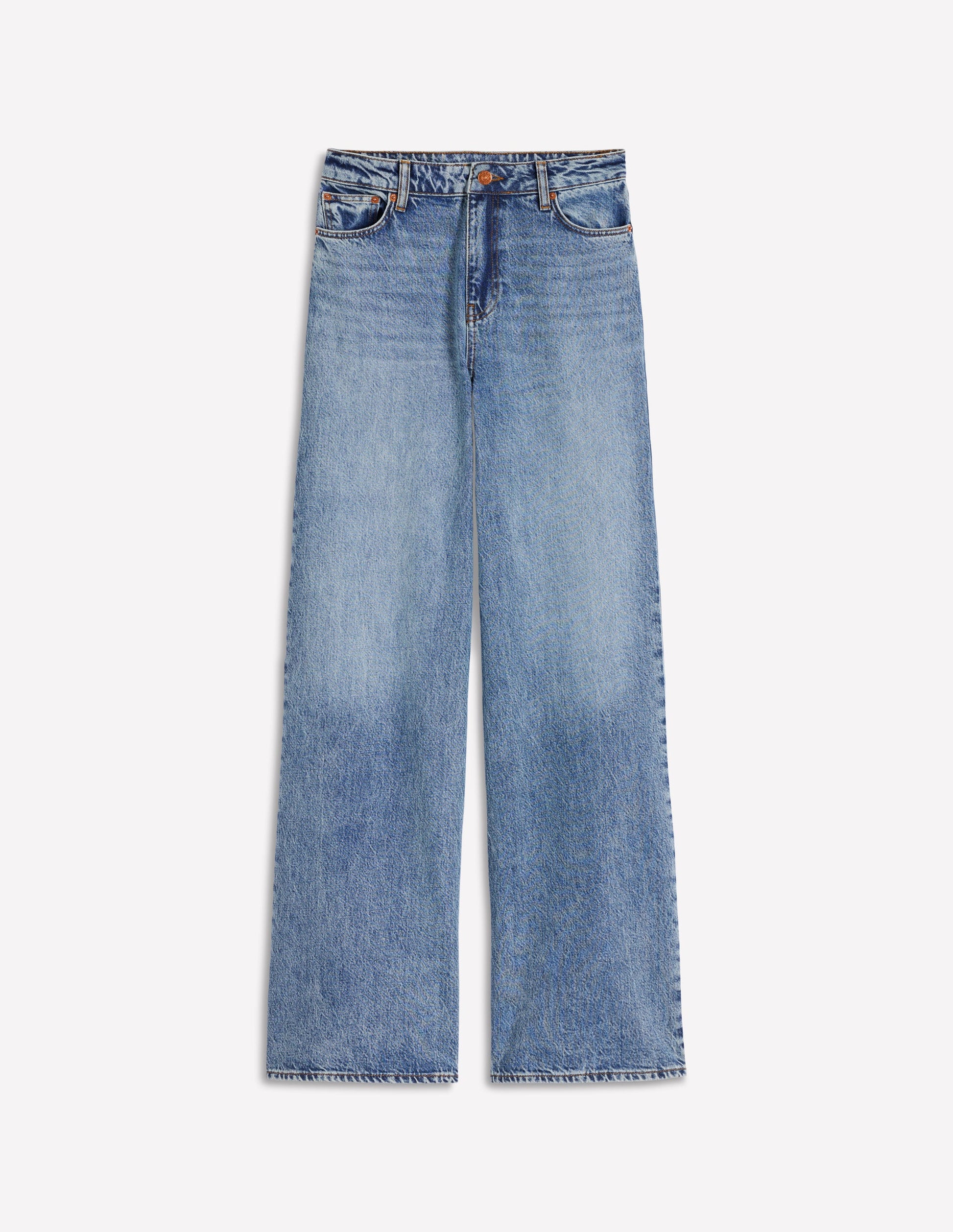 Relaxed Wide Leg  Jeans-Mid Vintage-7