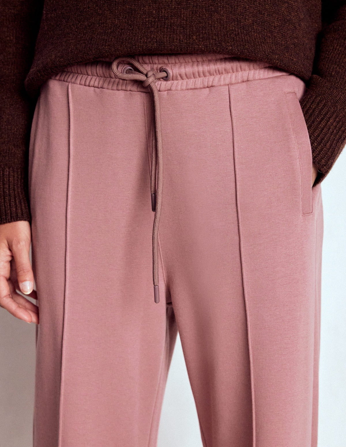 Wide Leg Joggers-Blushing Rose - Image 2