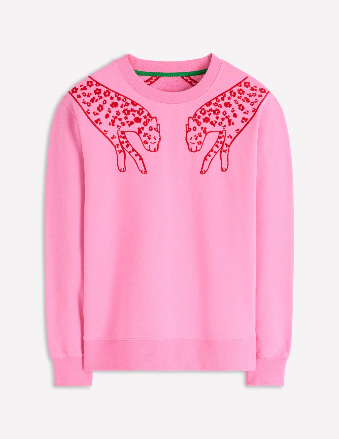 Emi Embroidered Sweatshirt-Leopard Embroidery
