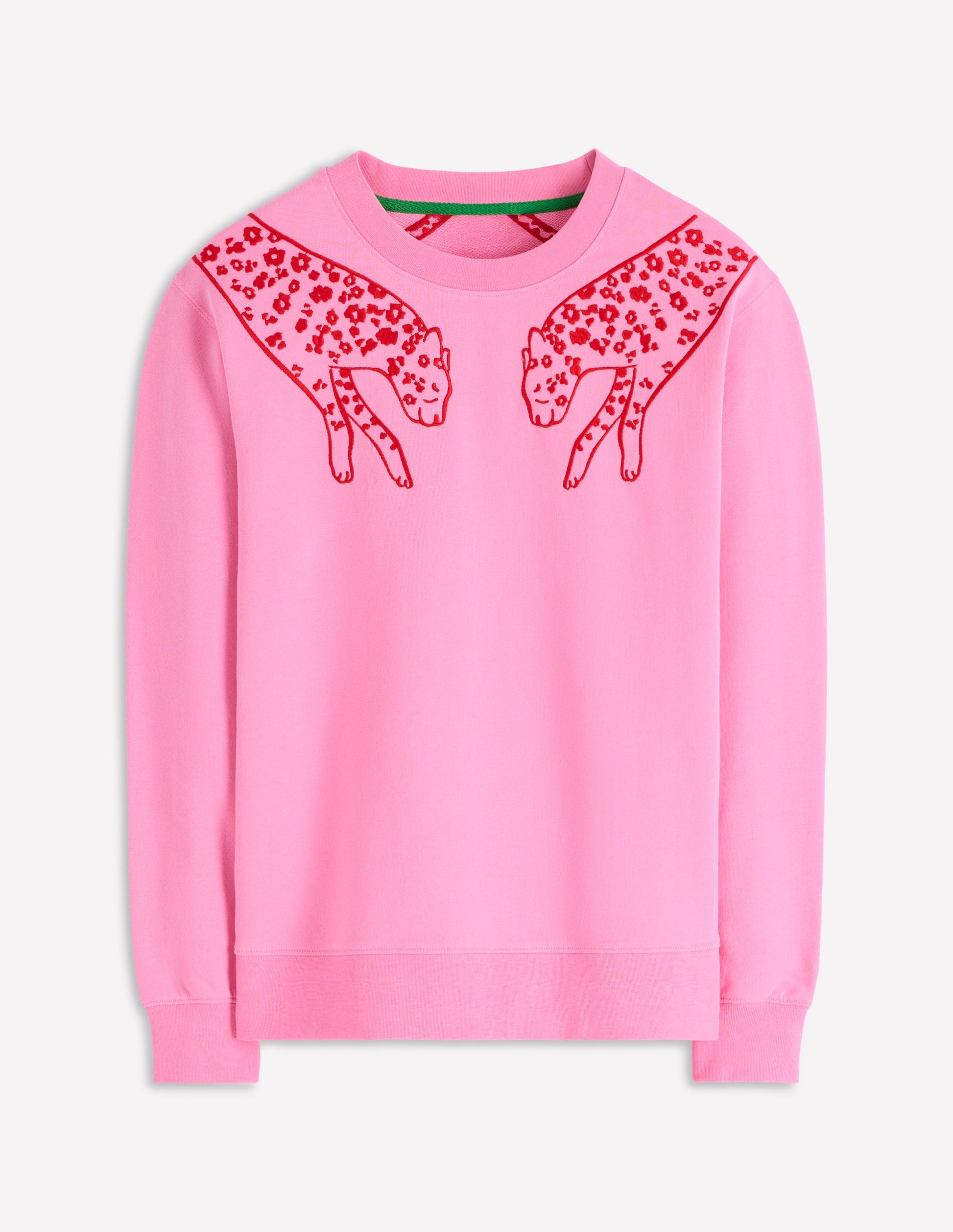 Emi Embroidered Sweatshirt-Leopard Embroidery-6