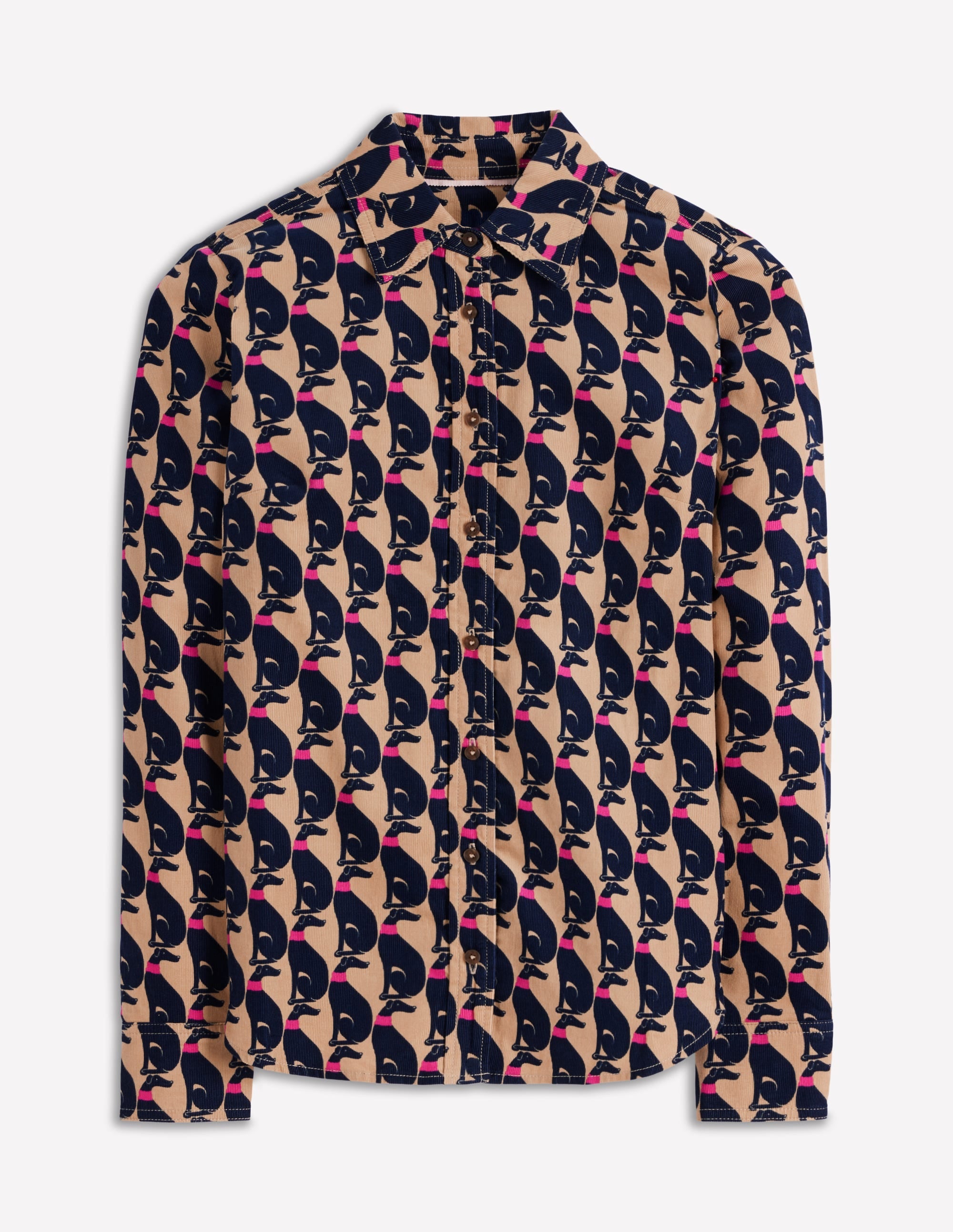 Sienna Cord Shirt-Safari, Cosy Greyhound - Image 7