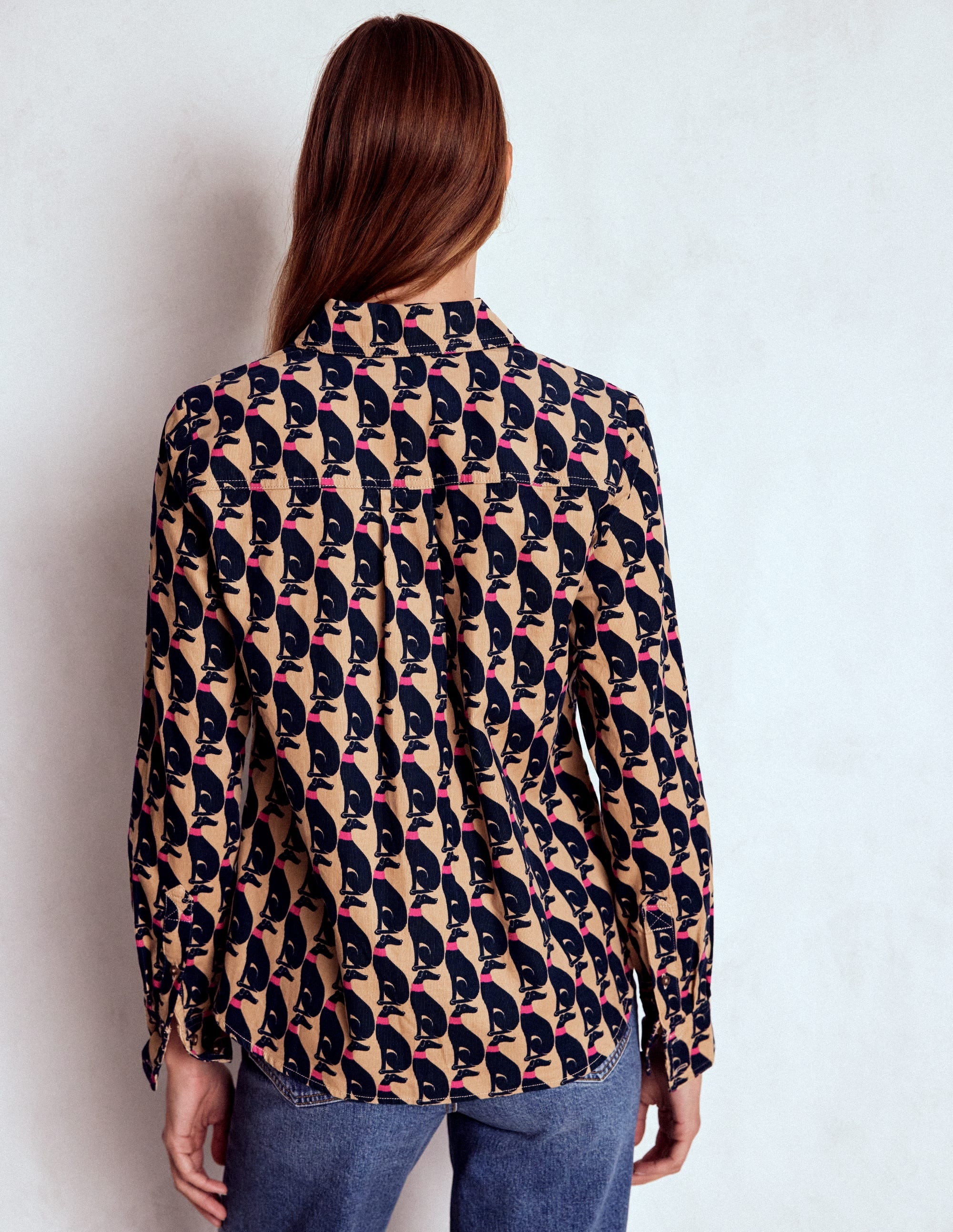 Sienna Cord Shirt-Safari, Cosy Greyhound - Image 5