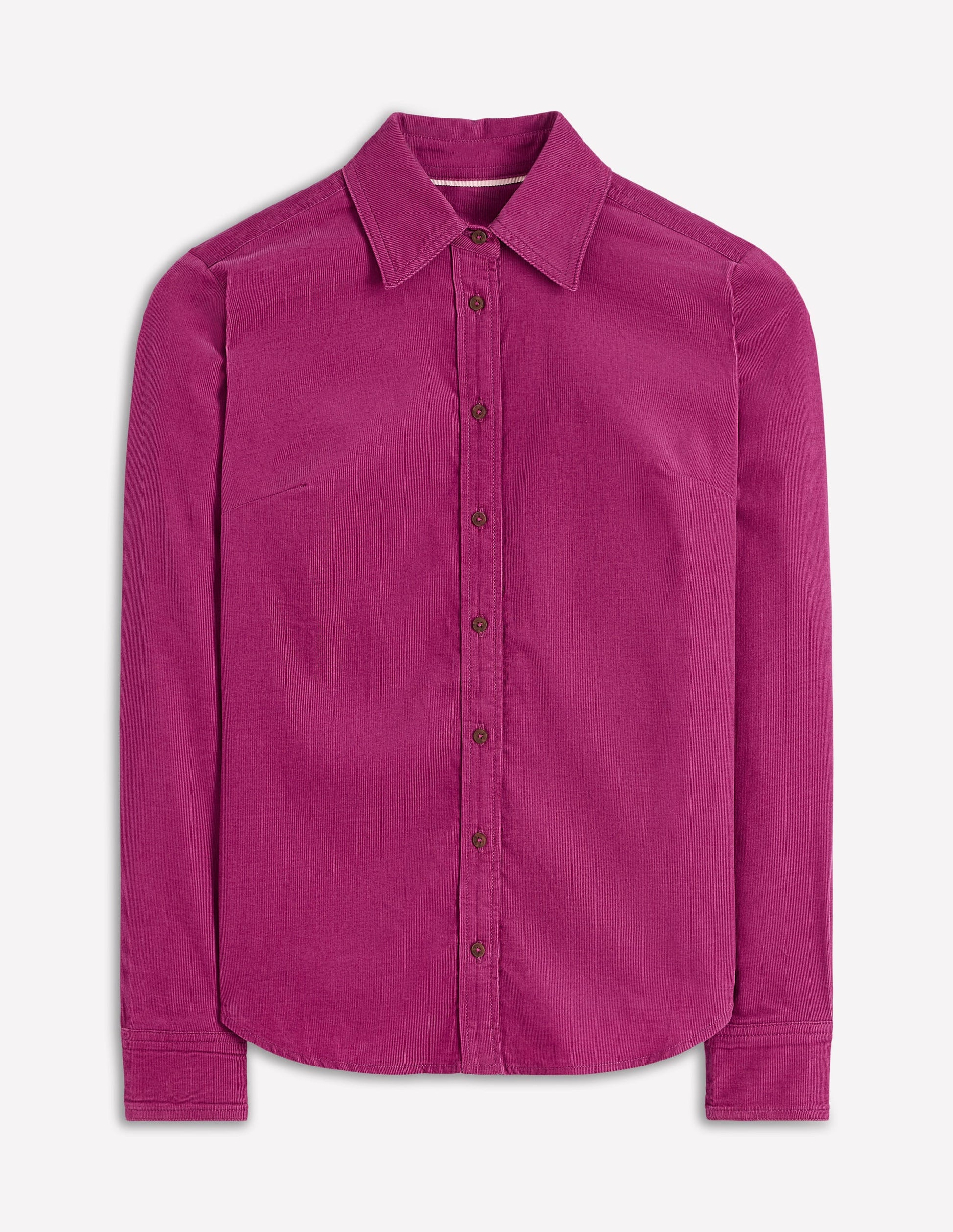 Sienna Cord Shirt-Rich Magenta-4