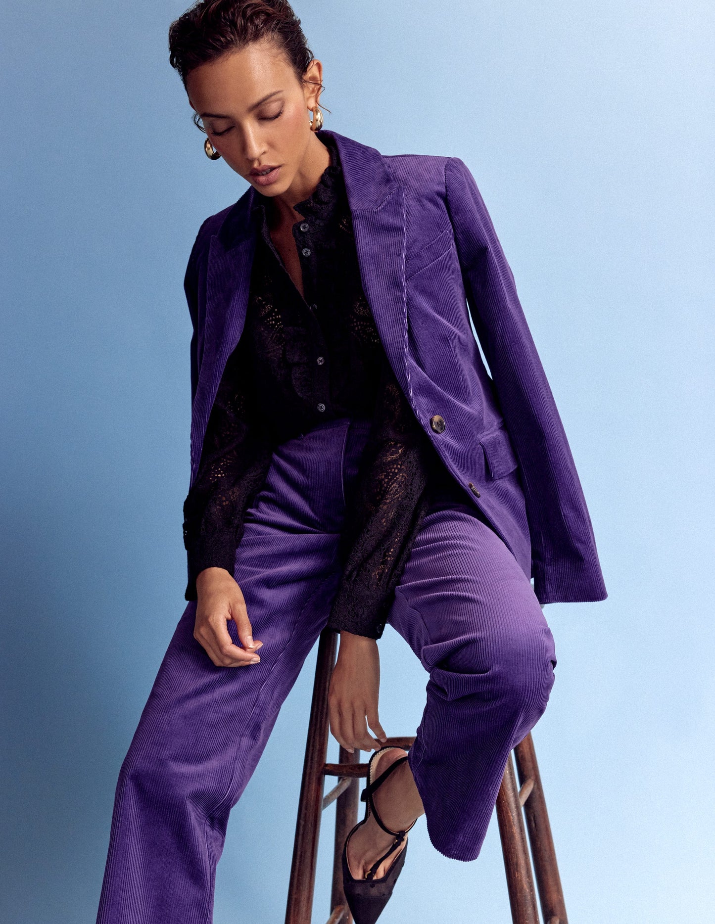 Sasha Lace Top-Black