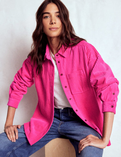 Cord Overshirt-Pink Peony-1