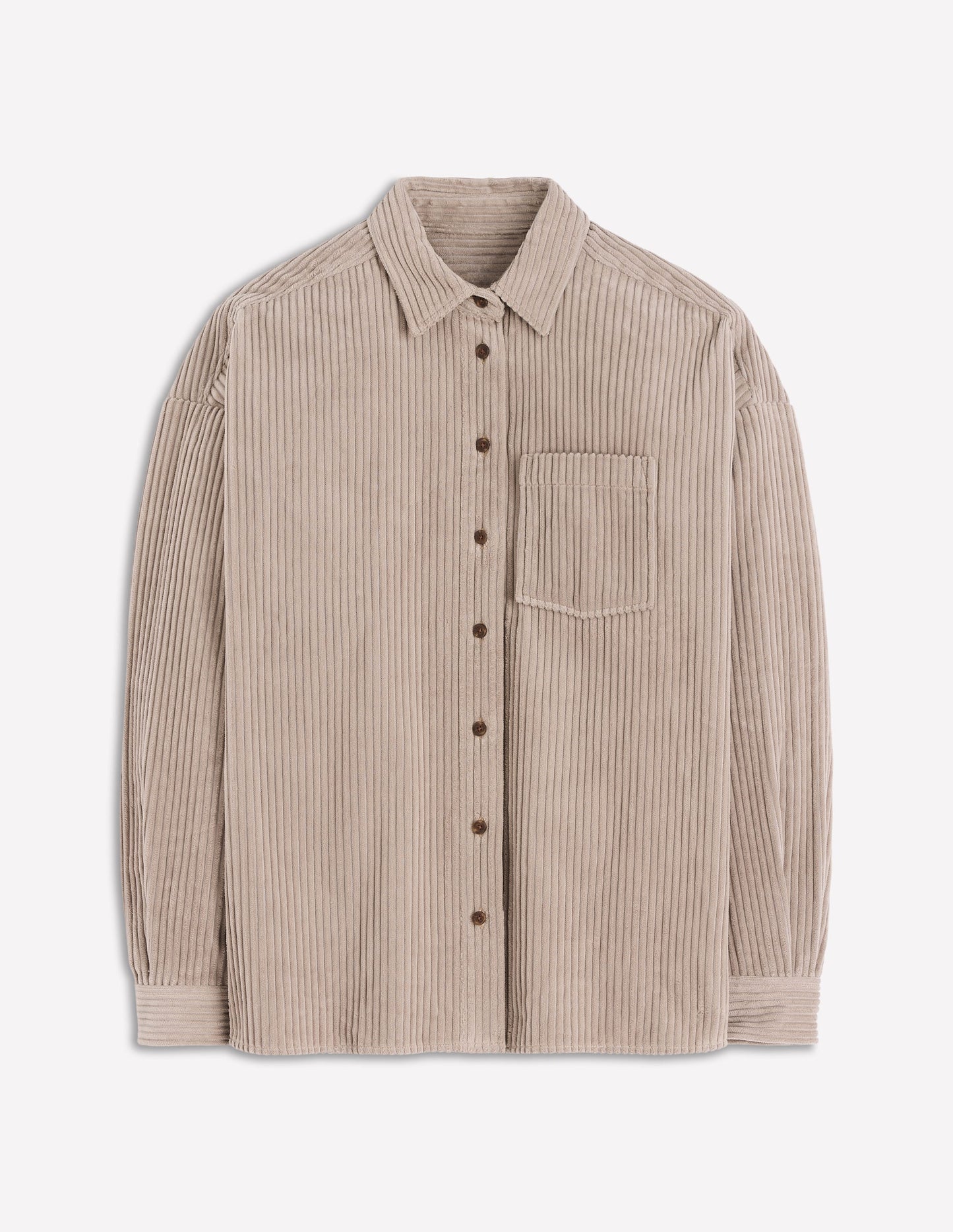 Cord Overshirt-Nutmeg