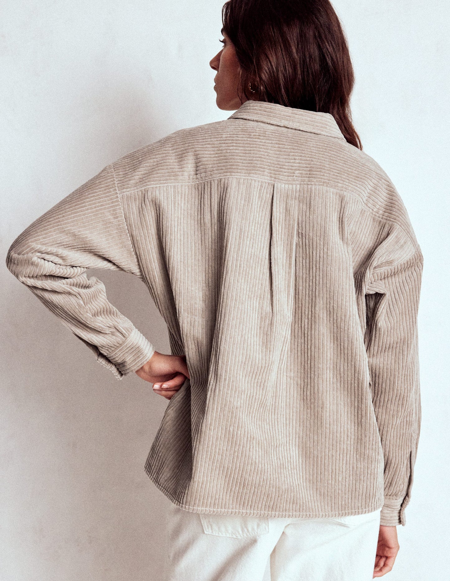 Cord Overshirt-Nutmeg