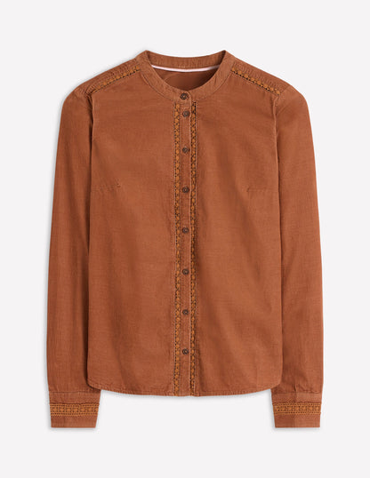 Victoria Cord Shirt-Ginger-5