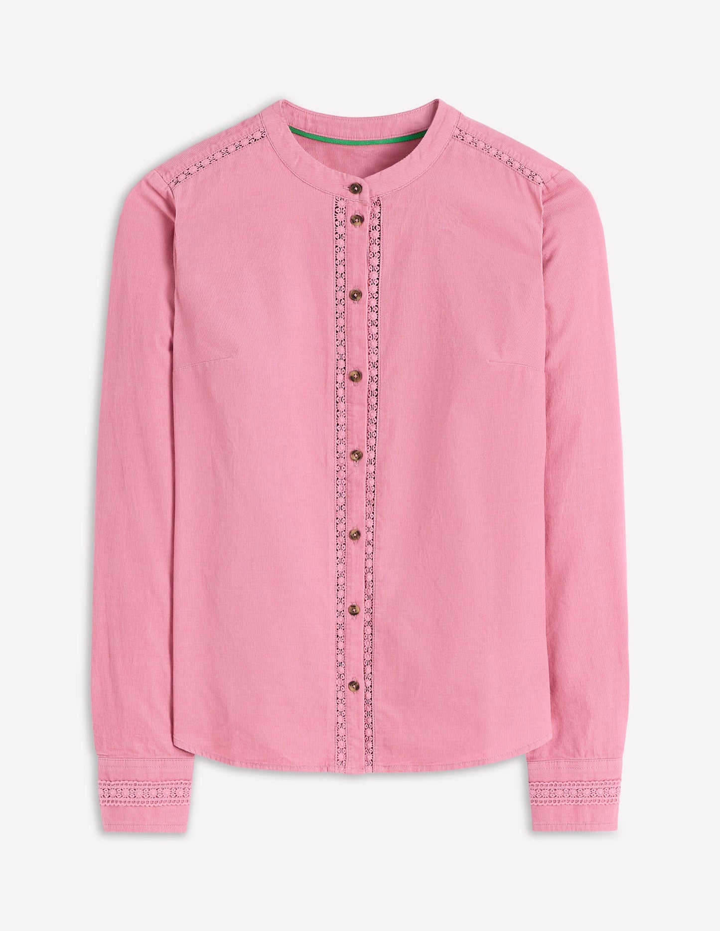 Victoria Cord Shirt-Blushing Rose