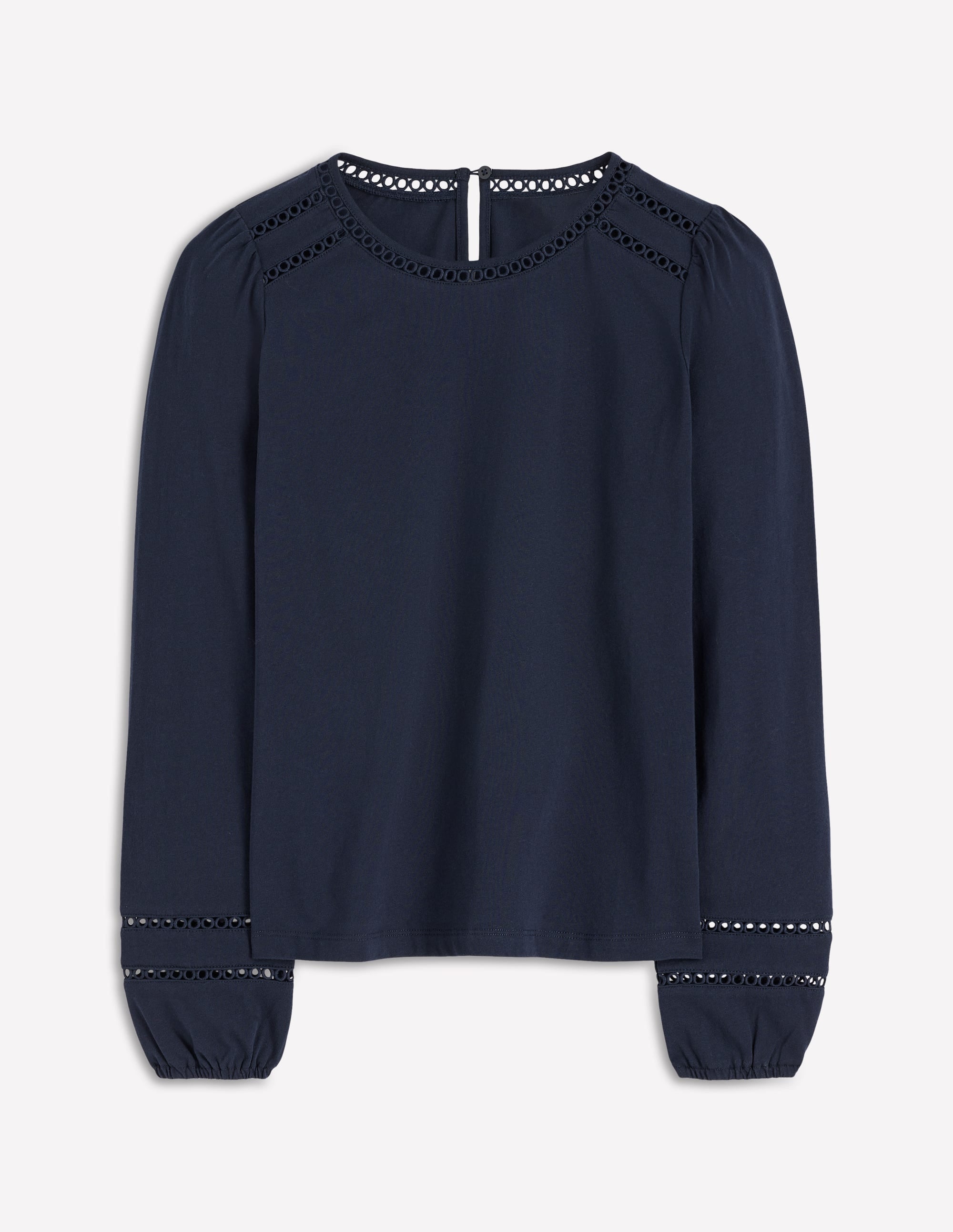 Flo Trim Detail Top-Navy - Image 4
