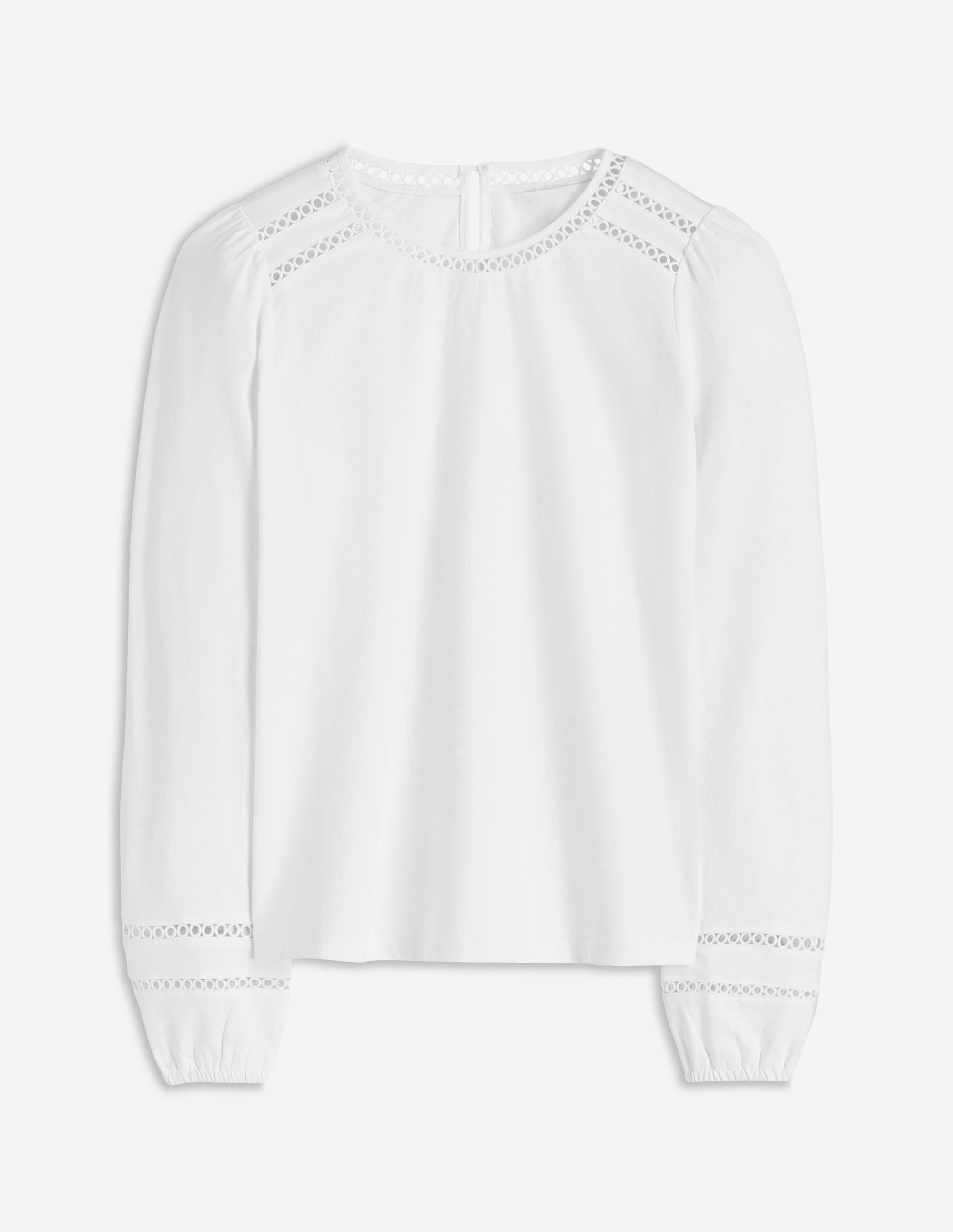 Flo Trim Detail Top-White - Image 5