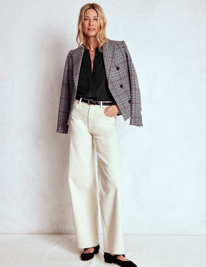 Eden Broderie Jersey Shirt-Black-4