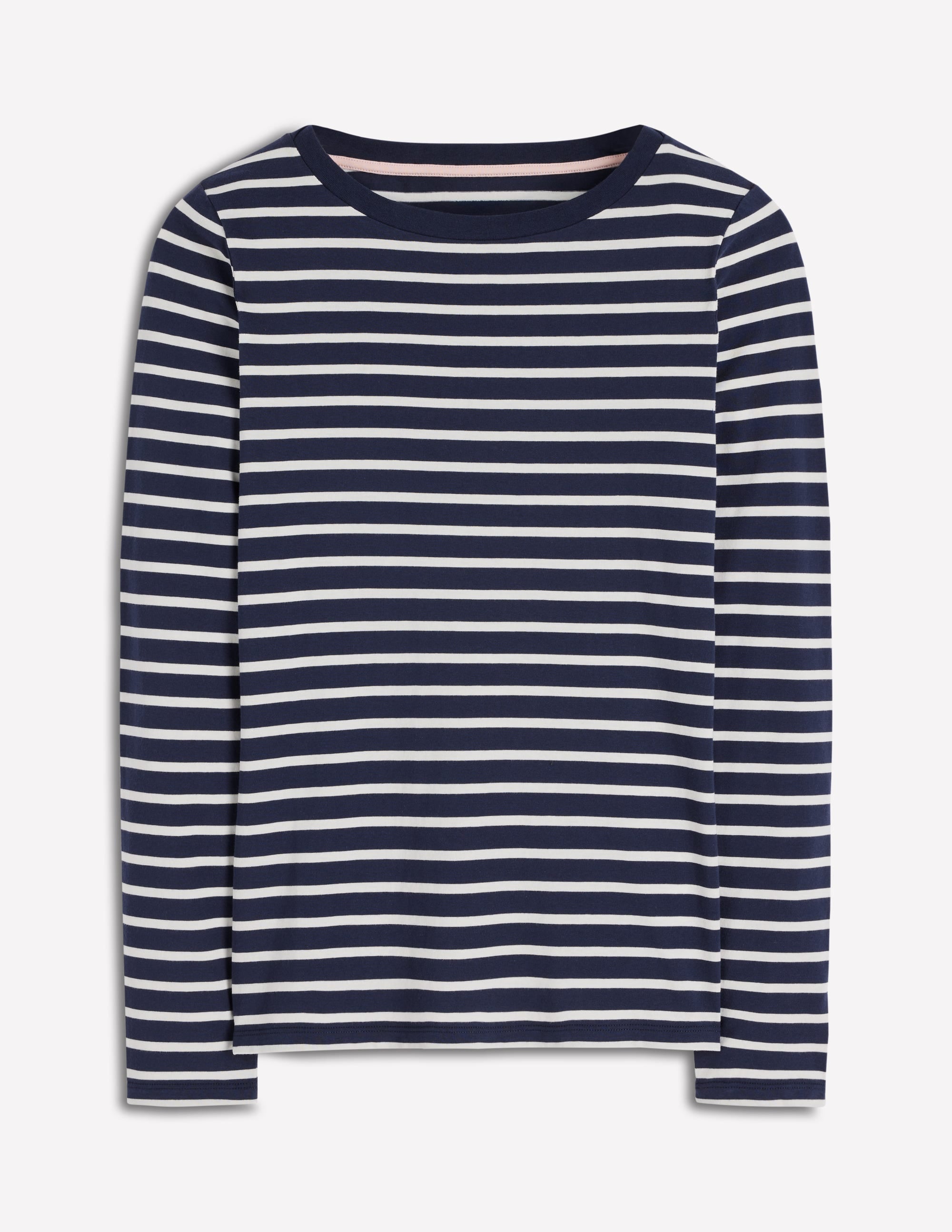 Olivia Long Sleeve Breton-Navy, Ivory - Image 5
