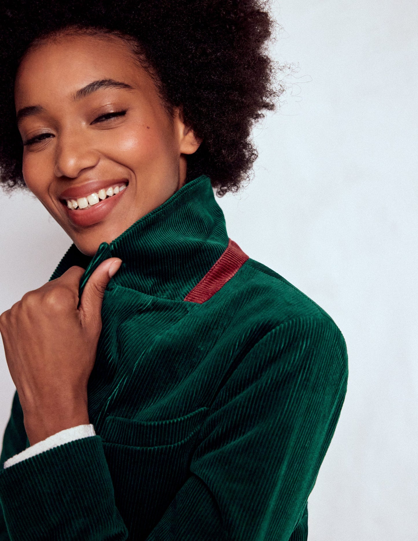 Stamford Cord Blazer-Fern