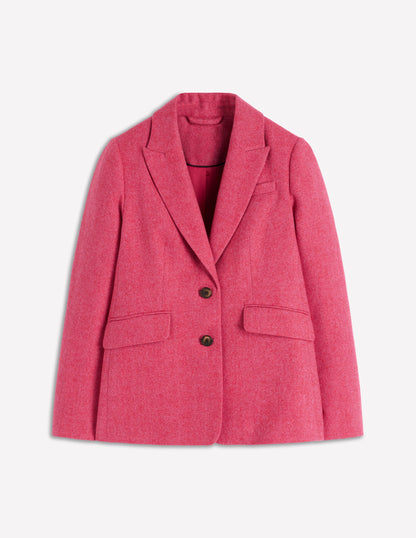 Stamford Wool-Blend Blazer-Red and Pink Wide Herringbone-6