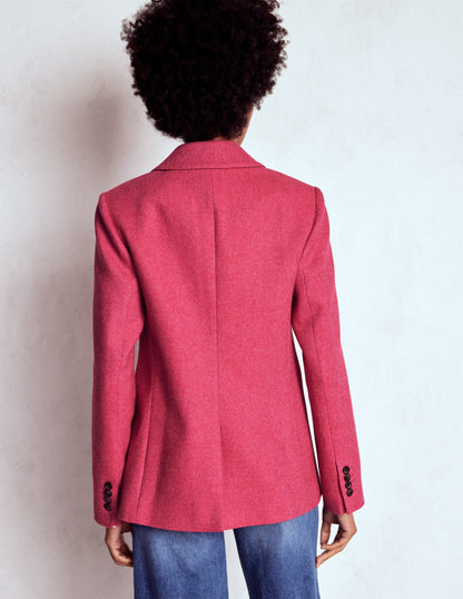 Stamford Wool-Blend Blazer-Red and Pink Wide Herringbone-3
