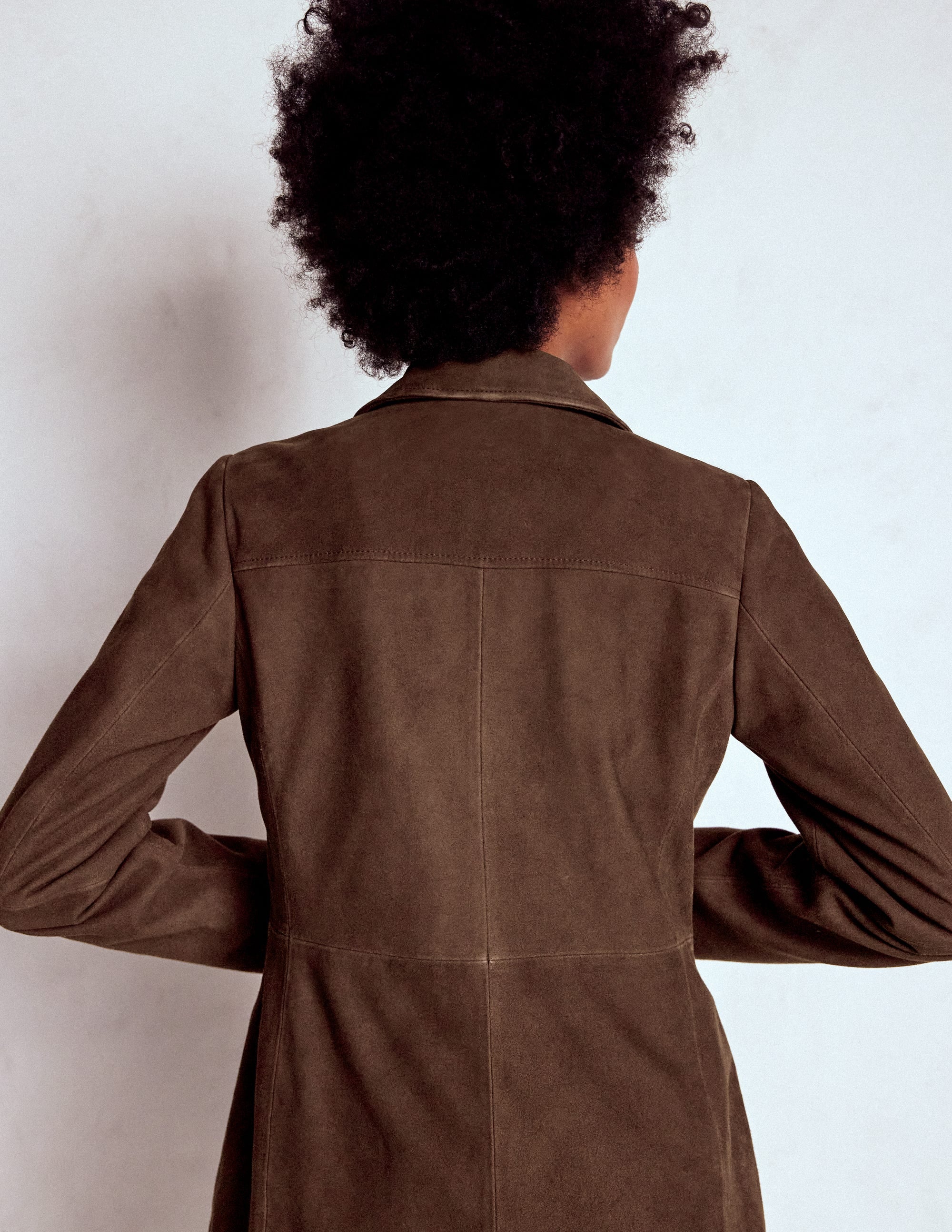 Suede Jacket-Dark Chocolate - Image 5