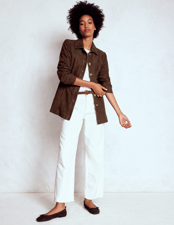 Suede Jacket-Dark Chocolate