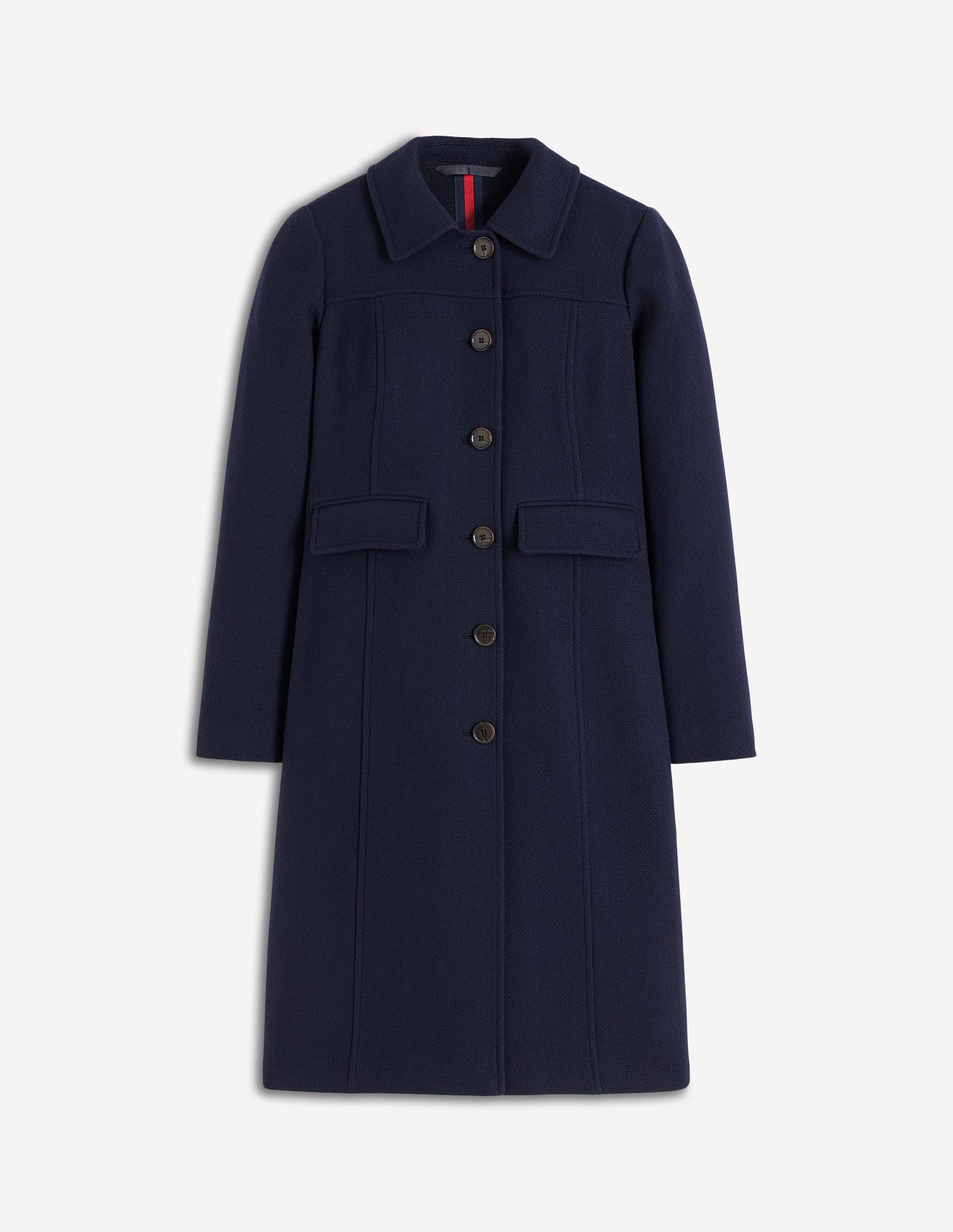 St Albans Fitted Coat-Navy