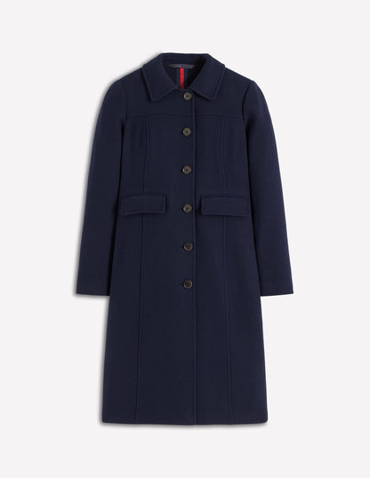 St Albans Fitted Coat-Navy-6