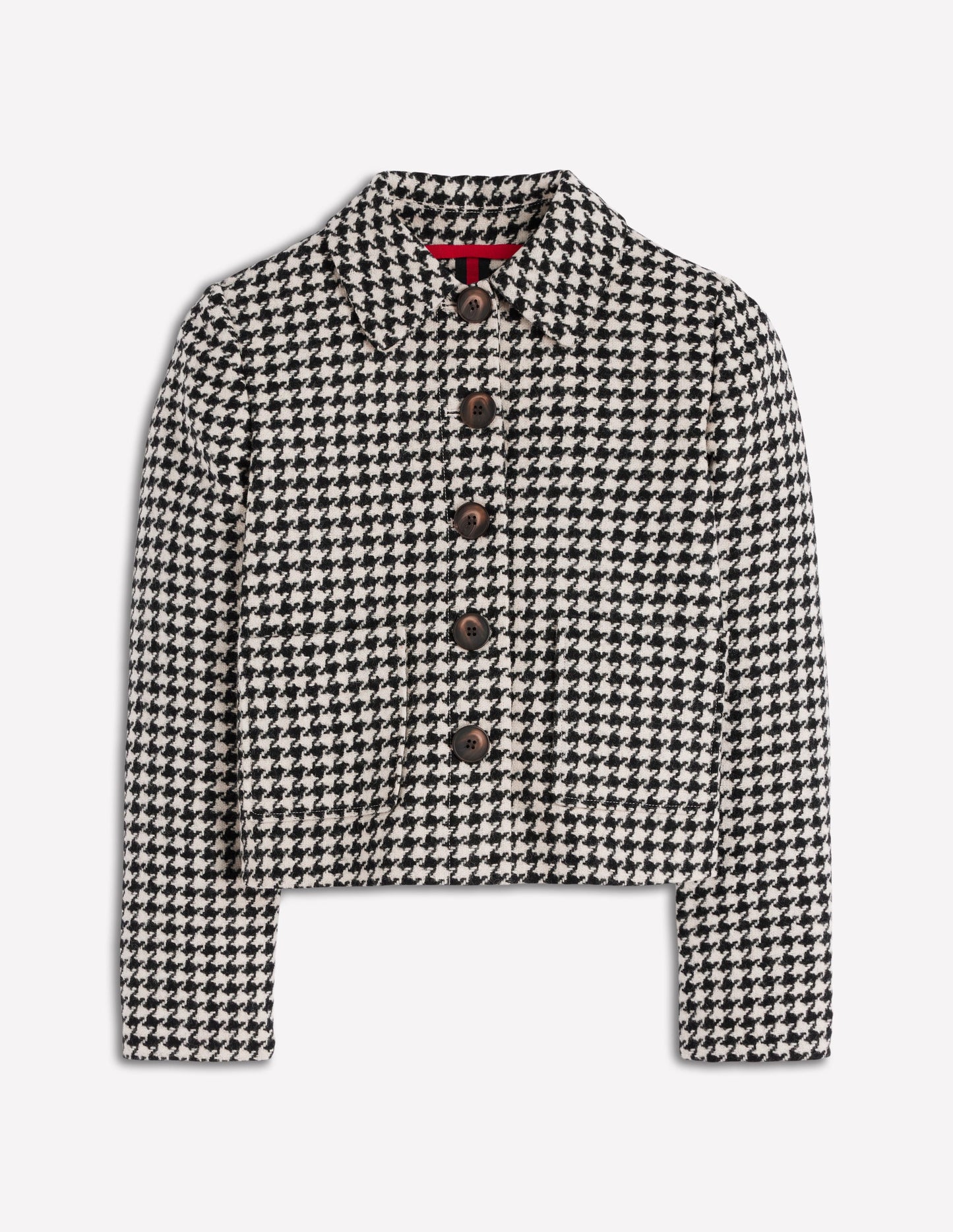 Knightsbridge Wool Jacket-Black Dogstooth