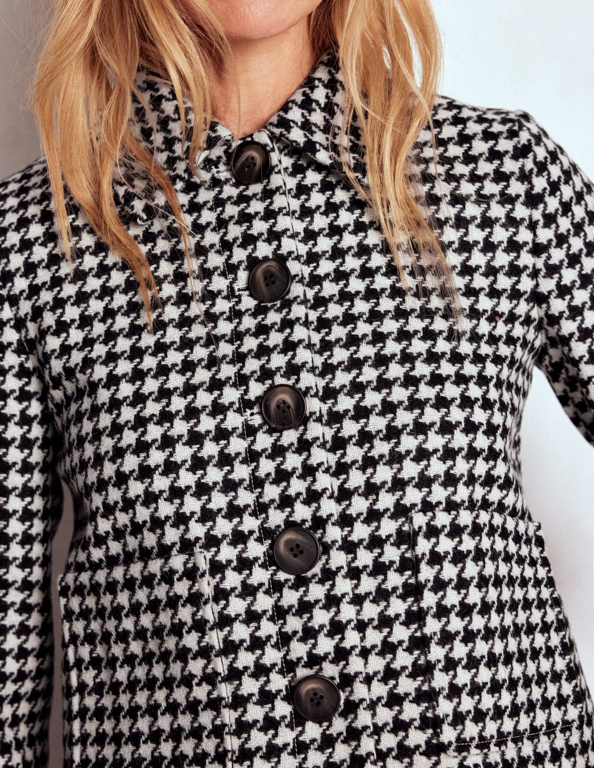 Knightsbridge Wool Jacket-Black Dogstooth-3