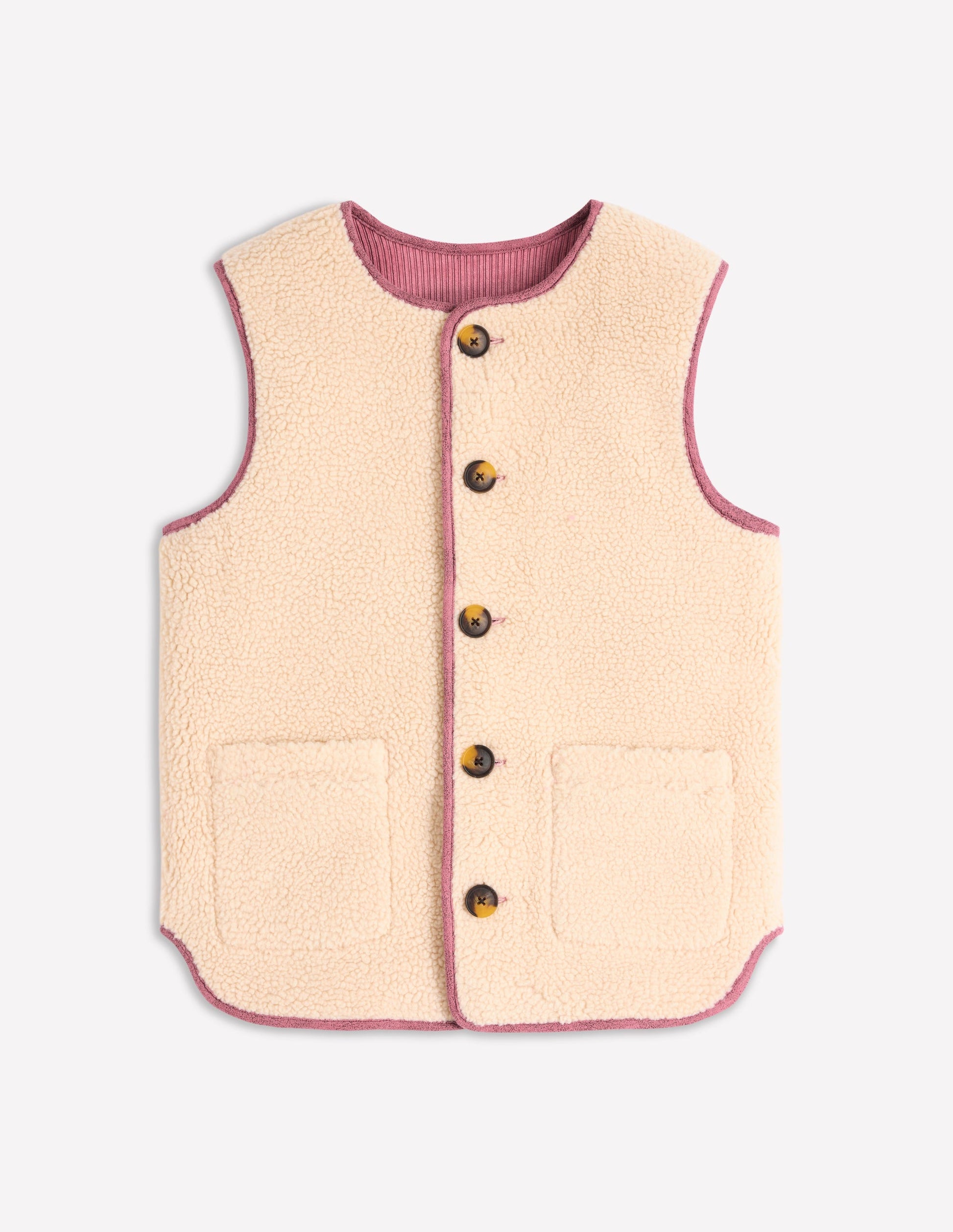 Clerkenwell Reversible Gilet-Light Pink, Natural-7