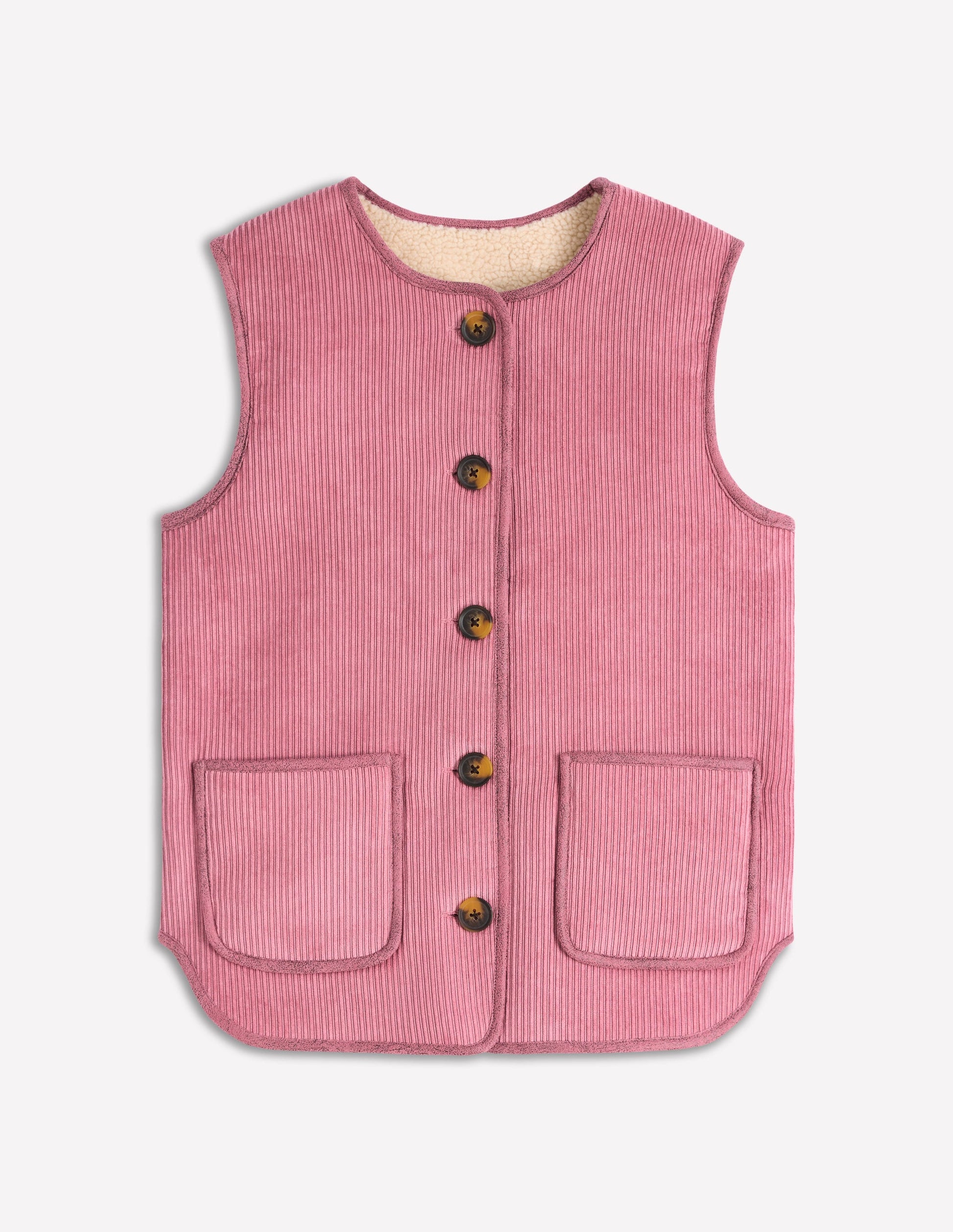 Clerkenwell Reversible Gilet-Light Pink, Natural-6