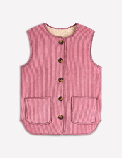 Clerkenwell Reversible Gilet-Light Pink, Natural-6