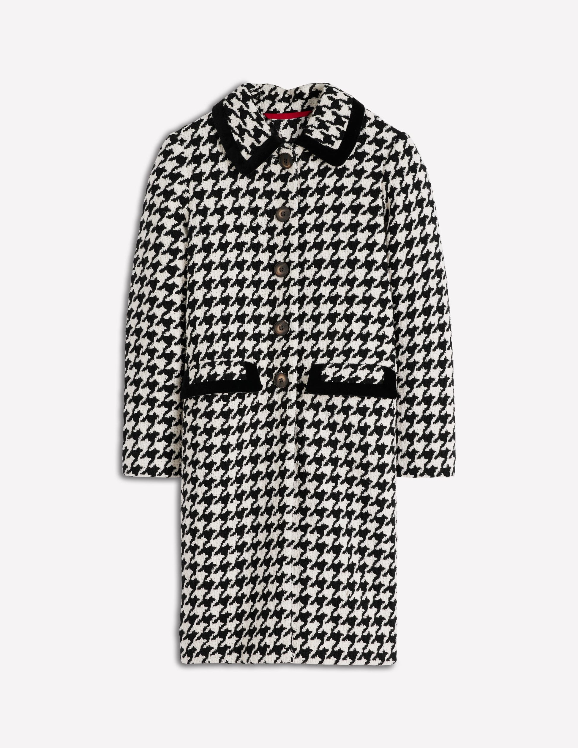 Edinburgh Swing Coat-Black Dogstooth-8