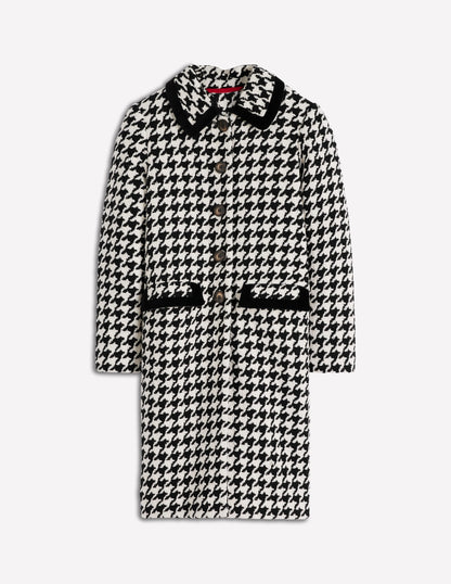Edinburgh Swing Coat-Black Dogstooth-8