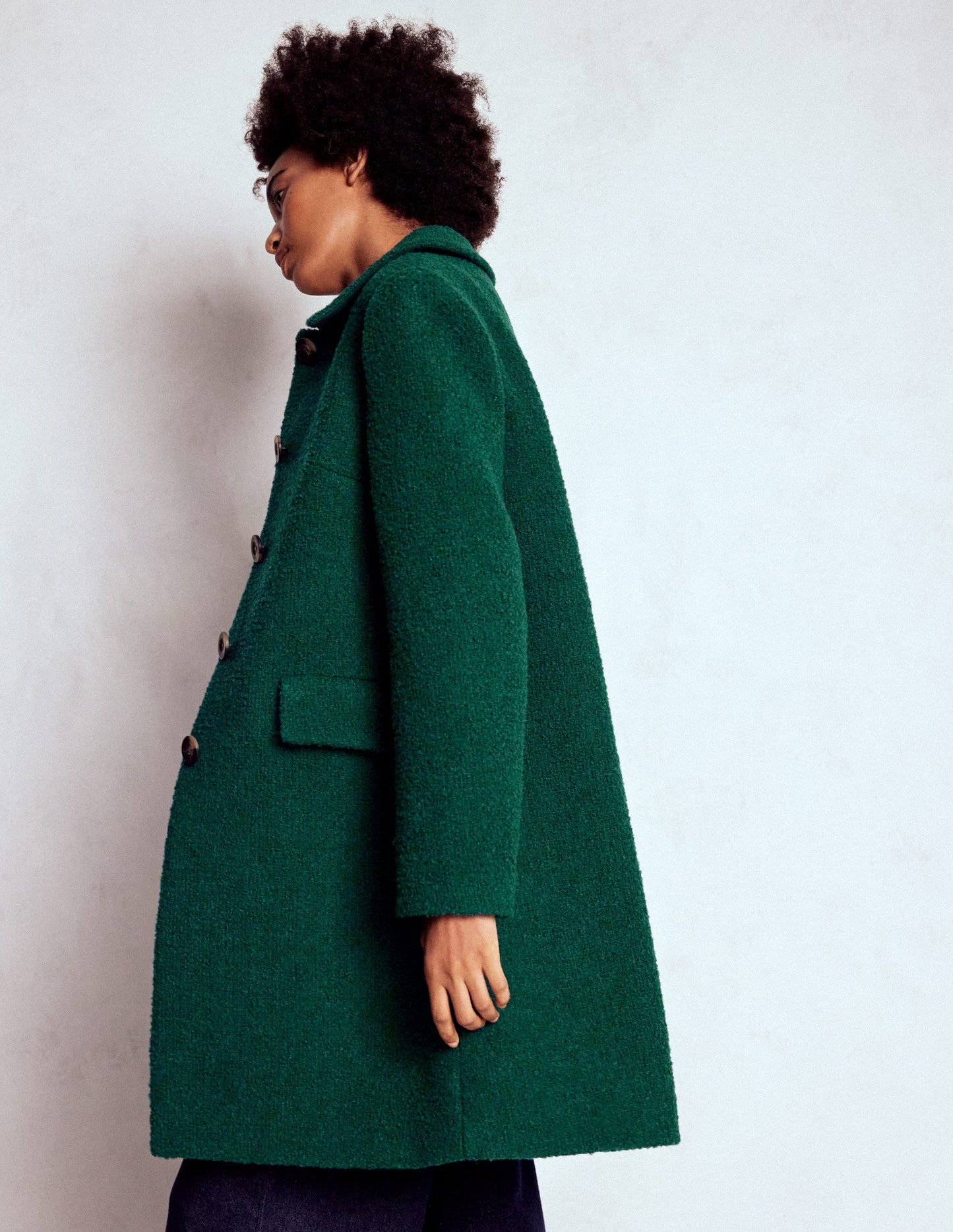 Edinburgh Wool Coat-Emerald Night