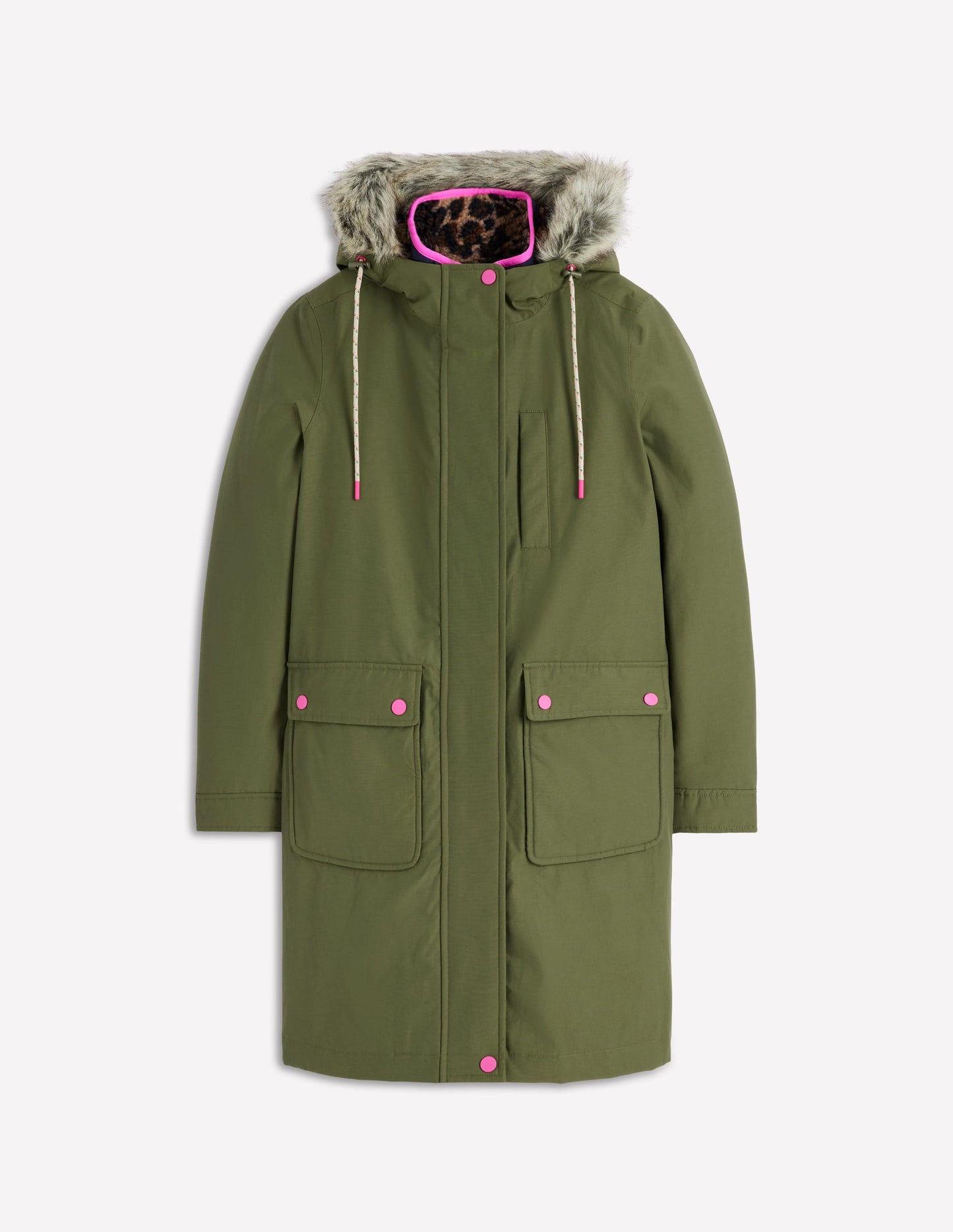 4-In-1 Hooded Parka-Woodland Green
