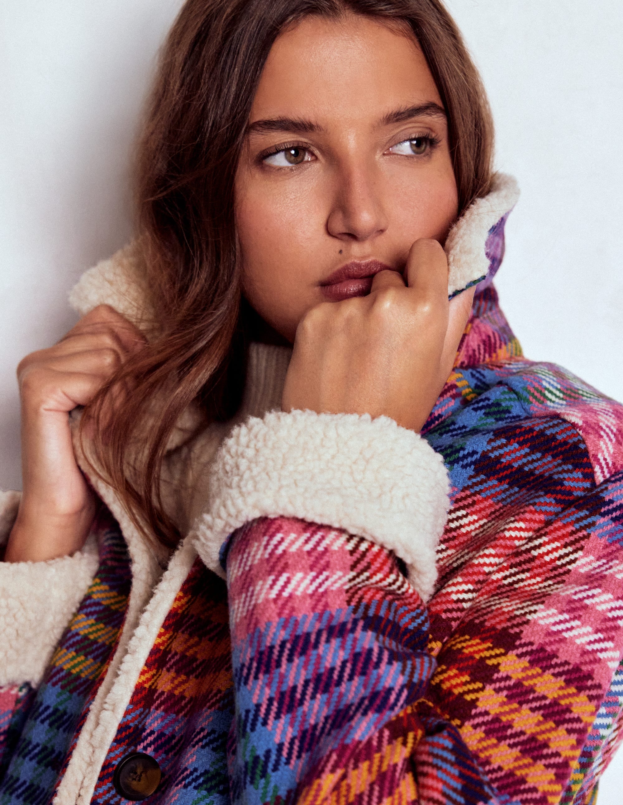 Stirling Check Coat-Rainbow Blanket Multigingham - Image 2