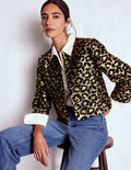 Jacquard Leopard Jacket-Leopard, Lurex Jacquard