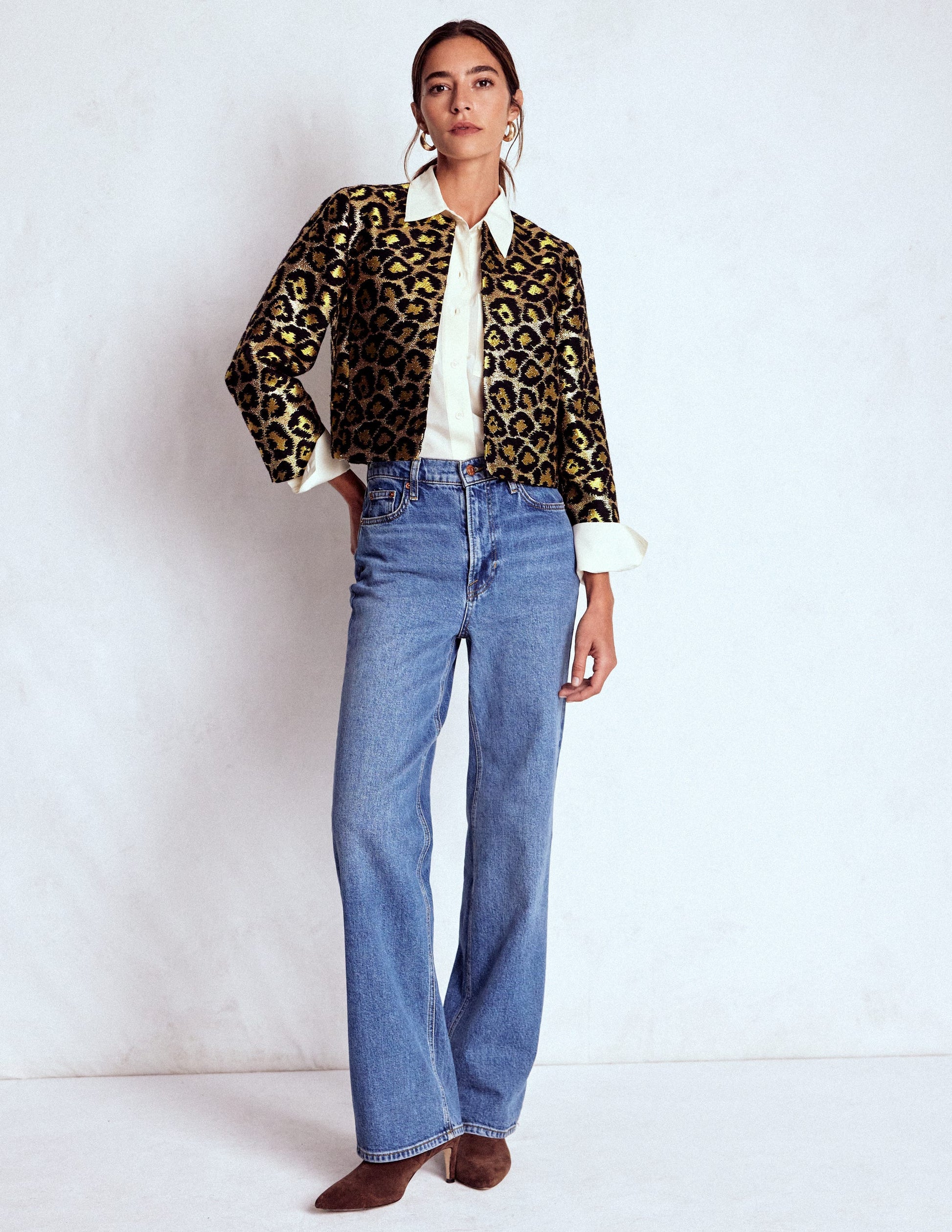 Jacquard Leopard Jacket-Leopard, Lurex Jacquard-4