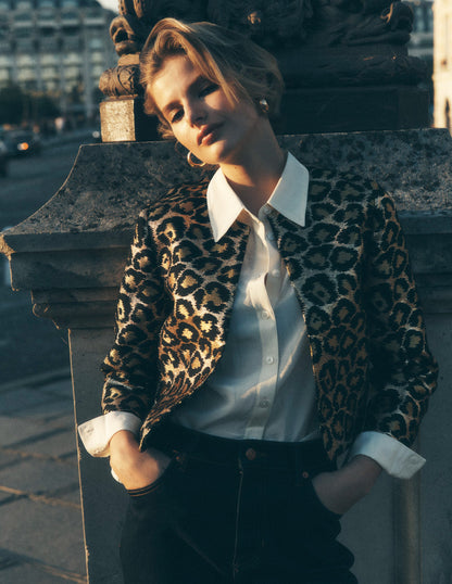 Jacquard Leopard Jacket-Leopard, Lurex Jacquard-7