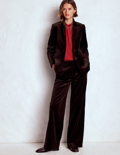 Stamford Velvet Blazer-Espresso-4